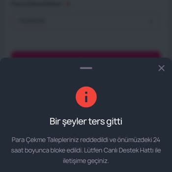 Kazandığım Parayı Çekemiyorum