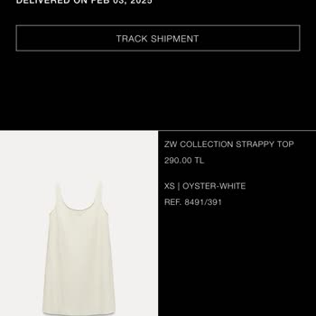 Zara İade Sürecinde Eksik İşlem Ve İletişim Sorunu