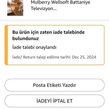 Yanlış Ürün Ve Geciken İade Sorunu