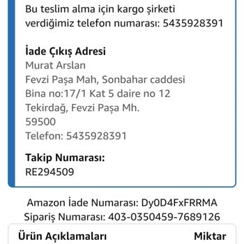 Yanlış Ürün Ve Geciken İade Sorunu