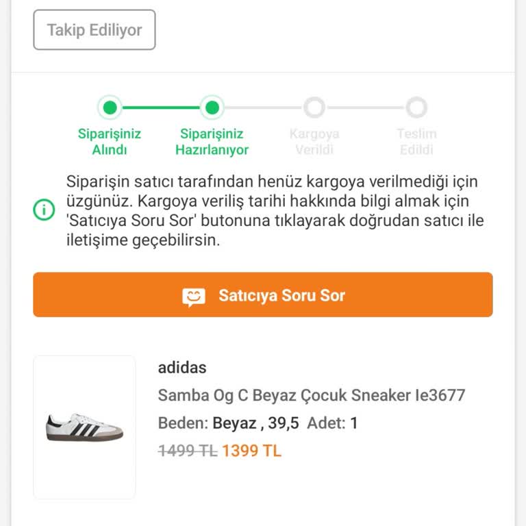 Trendyol'da Kargoya Verilmeyen Sipariş Sorunu