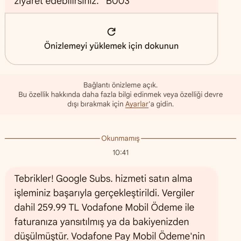 Bilinmeyen Google Subs Hizmeti Ve Ücret İadesi Talebi