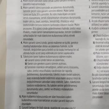 Garanti Kapsamında Buzdolabı Sorunu Ve Ücret Talebi