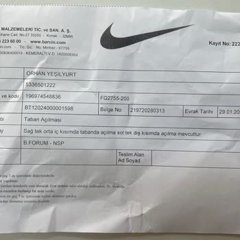 Nike Ayakkabıda Beklenmedik Açılmalar Ve Yetersiz Müşteri Hizmeti