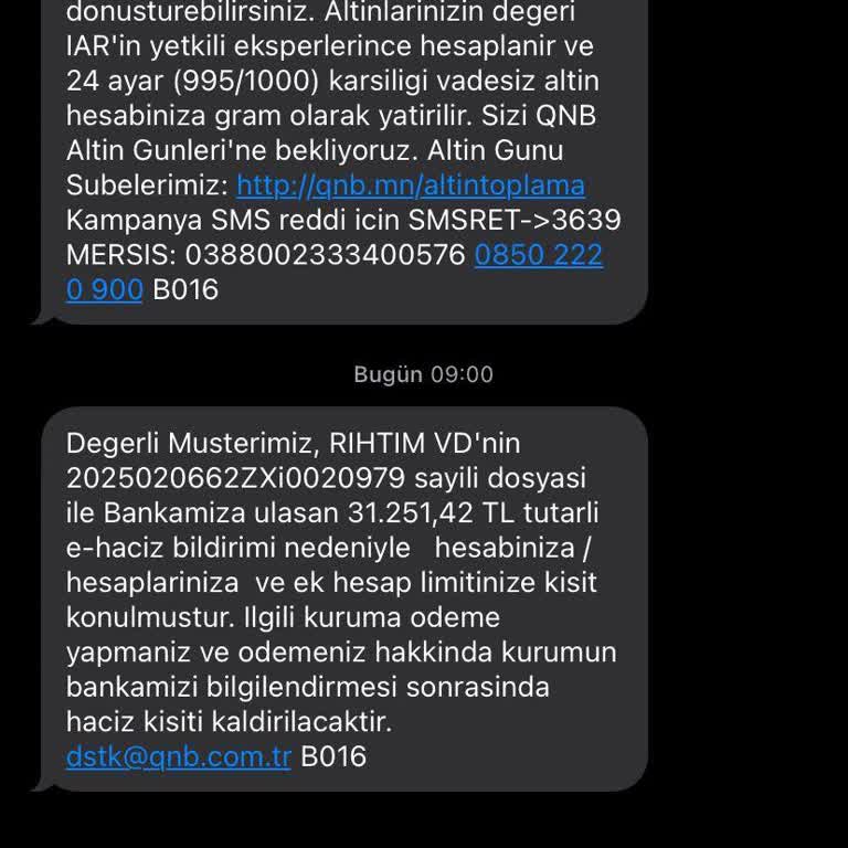 Yanlış Haciz Bildirimi Ve Şüpheli İletişim