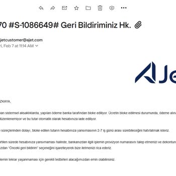 Ajet Bilet İadesi Sorunu: Sürekli Geciken İşlemler