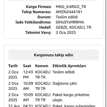 Amazon'dan İade Sürecinde Yaşanan Sorunlar Ve Yanlış Bilgilendirme