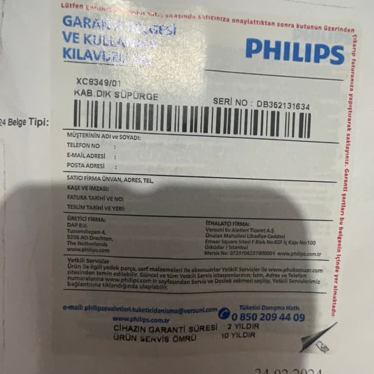 Philips Süpürge Başlığı Sorunu Ve Garanti Problemi