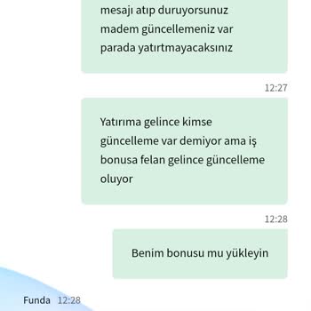 Bonus Yükleme Sorunu Ve Yetersiz Destek