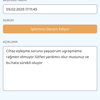 Cihaz Eşleşme Sorunu Ve Yetersiz Destek