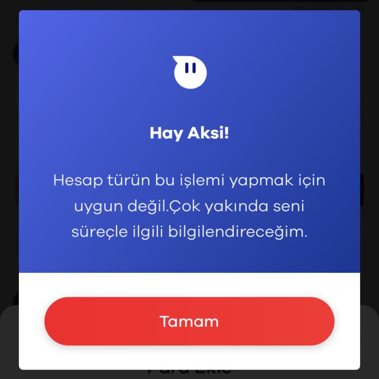 Hesaba Para Ekleyememe Sorunu