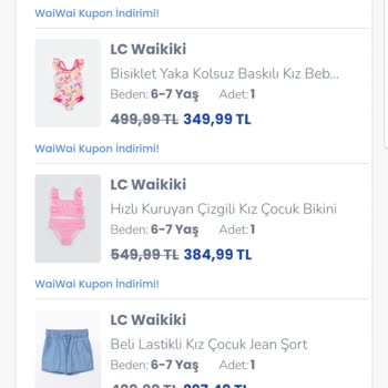LCW Eksik Ürün Teslimatı: Çocuk Bikini Takımında Sorun