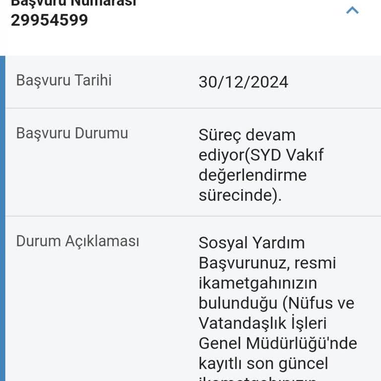 Sosyal Yardım Başvurumun Gecikmesi