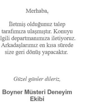 Boyner'den Alınan E-Gift Kart Sorunu Çözülemiyor