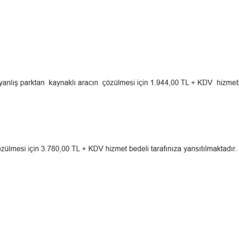 DRD Filo'nun Hatalı Park Ücreti Şoku