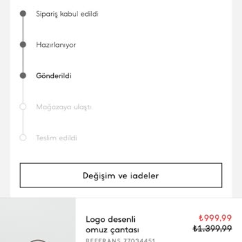 Sipariş Verilen Çanta Hala Teslim Edilmedi