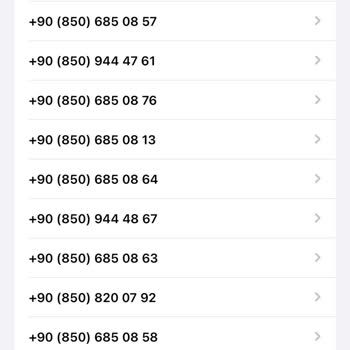Vodafone Hattıma Gelen Spam Mesajlar