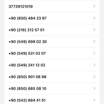 Vodafone Hattıma Gelen Spam Mesajlar