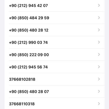 Vodafone Hattıma Gelen Spam Mesajlar