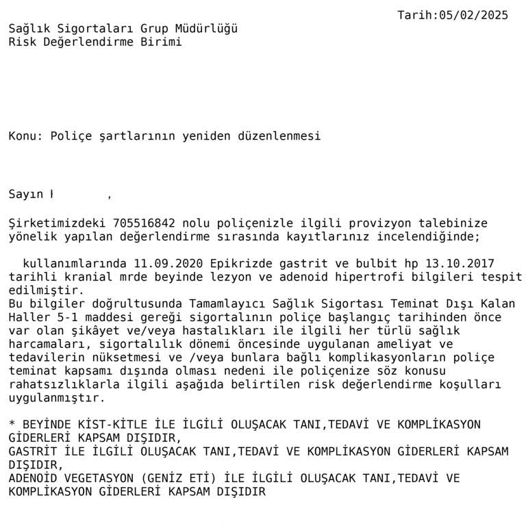 Boyun Fıtığı Ameliyatı İçin Haksız Sigorta Reddi