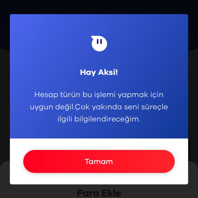 Fast Pay'de Para Ekleyememe Sorunu