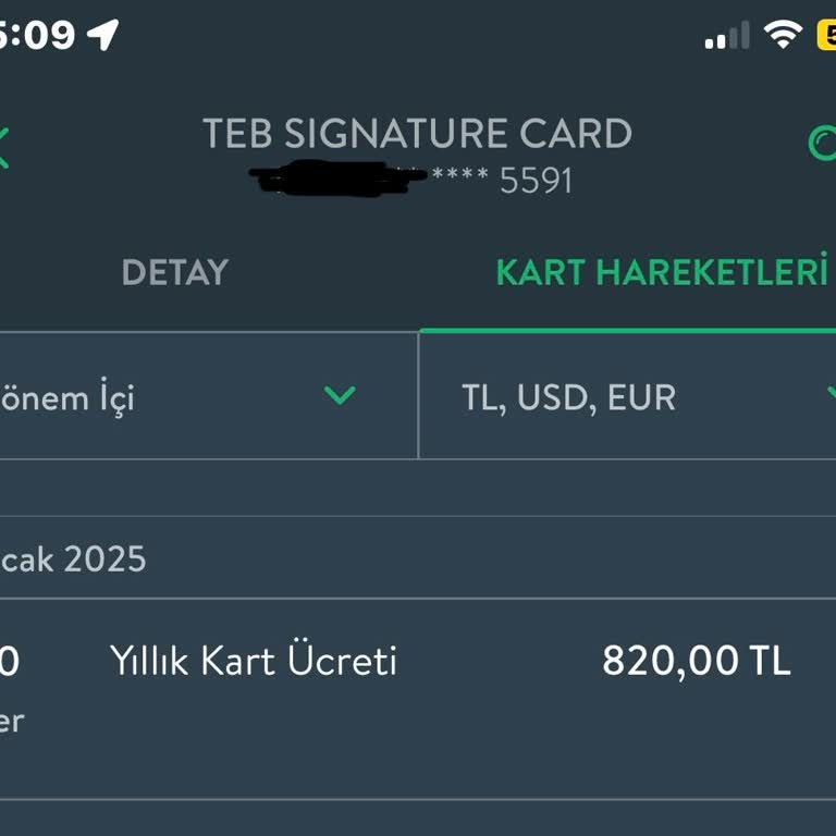 TEB Kredi Kartı Üyelik Ücreti İadesi Talebi