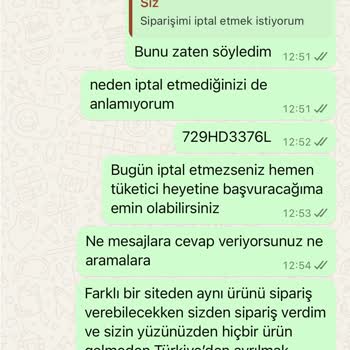 Etek Siparişimde Kargo Ve İade Sorunları