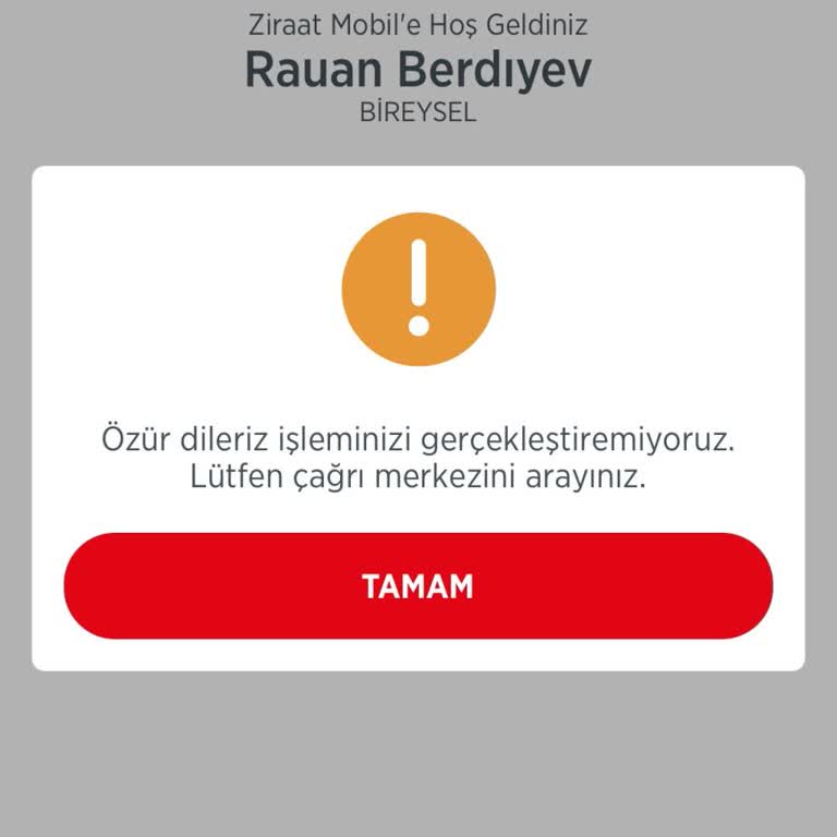 Ziraat Bankası'nın Sürekli Hata Veren İşlemleri