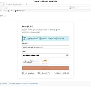 Aktivasyon Kodu Ve Hesap Giriş Sorunları