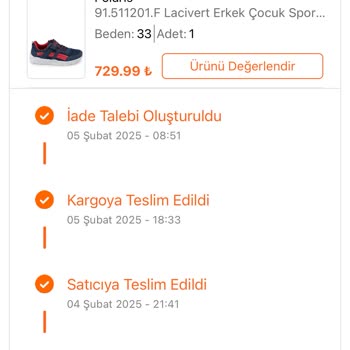 Yanlış Ürün Rengi Ve Yetersiz Müşteri Hizmeti