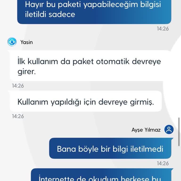 Onayım Olmadan Başlatılan Yurtdışı Paketi Ve Haksız Ücretlendirme