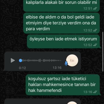 Eta Prive İade Politikası Sorunu