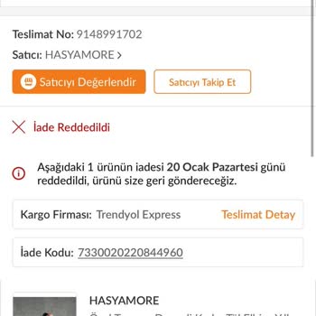 Trendyol'dan Aldığım Kusurlu Ürünün İadesinde Yaşadığım Sorunlar