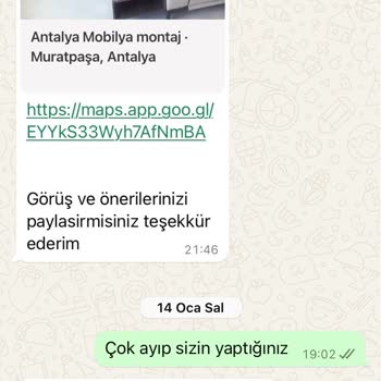Mobilya Montajında Eksik İş Ve Yanıltıcı Davranış
