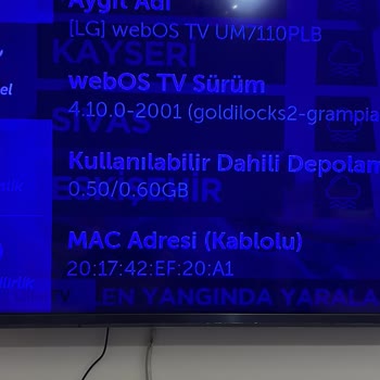 LG TV Mavi Ekran Sorunu Çözümsüz Kaldı