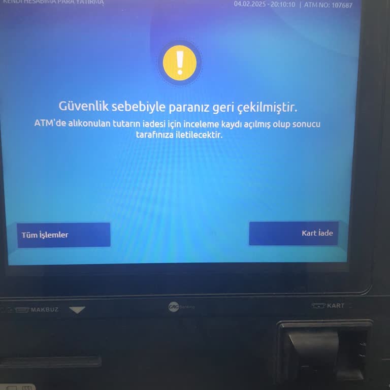 ATM'de Sıkışan Para Krizi: Banka Paramı Geri Vermiyor