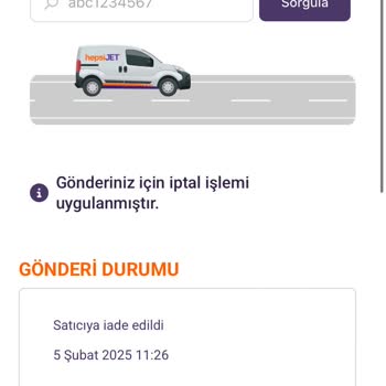 Kargo Firmasının Yetersiz Hizmeti