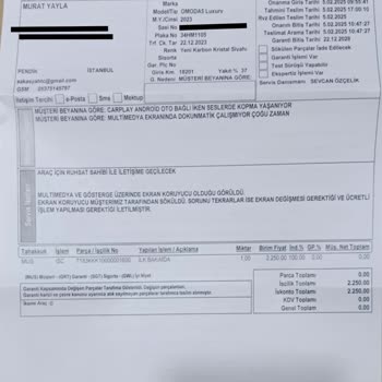 Dokunmatik Ekran Sorunu Ve Yetersiz Müşteri Hizmeti