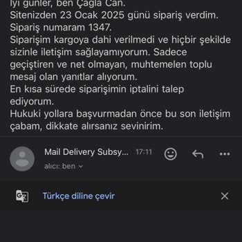 Sipariş Sürecinde Muhatap Bulamama Ve Oyalama Sorunu