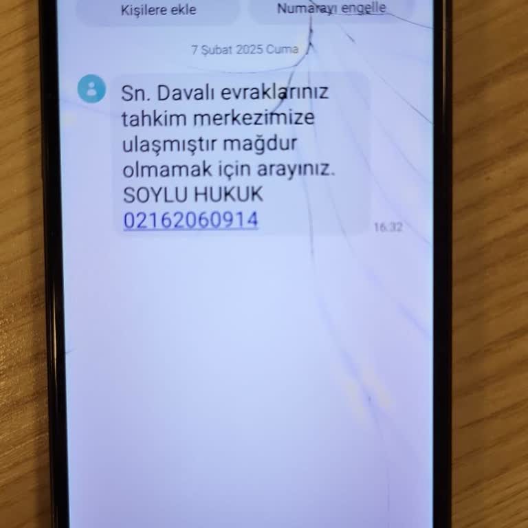 Vodafone Hattı Üzerinden Gelen Sahte Mesajlar