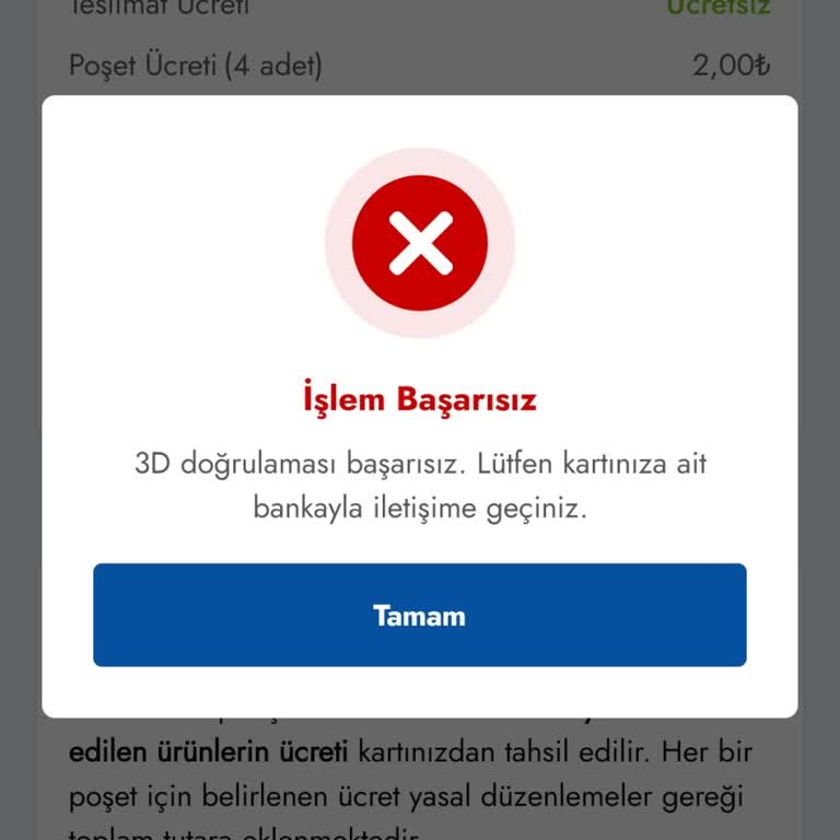 Paycell Sanal Kart Kullanımında 3D Doğrulama Sorunu