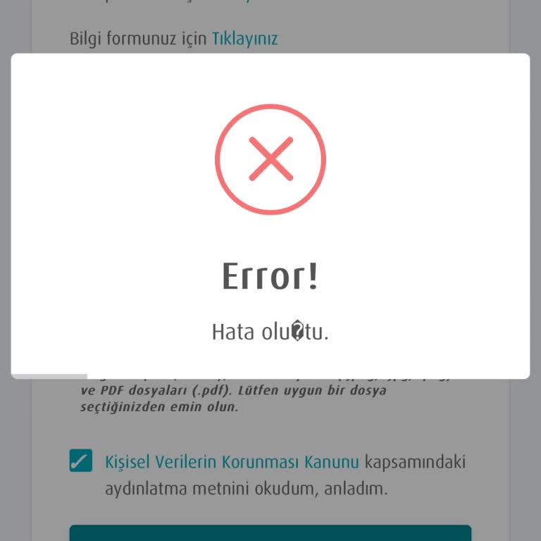 Bireysel Emeklilik Ayrılma Formu Yükleme Sorunu
