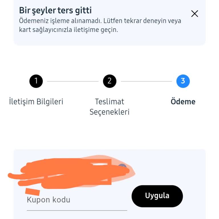 Samsung.com.tr Üzerinden Alışverişte Kredi Kartı Sorunu