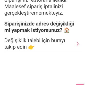 Yemeksepeti Uygulamasında İptal Edilemeyen Sipariş Sorunu