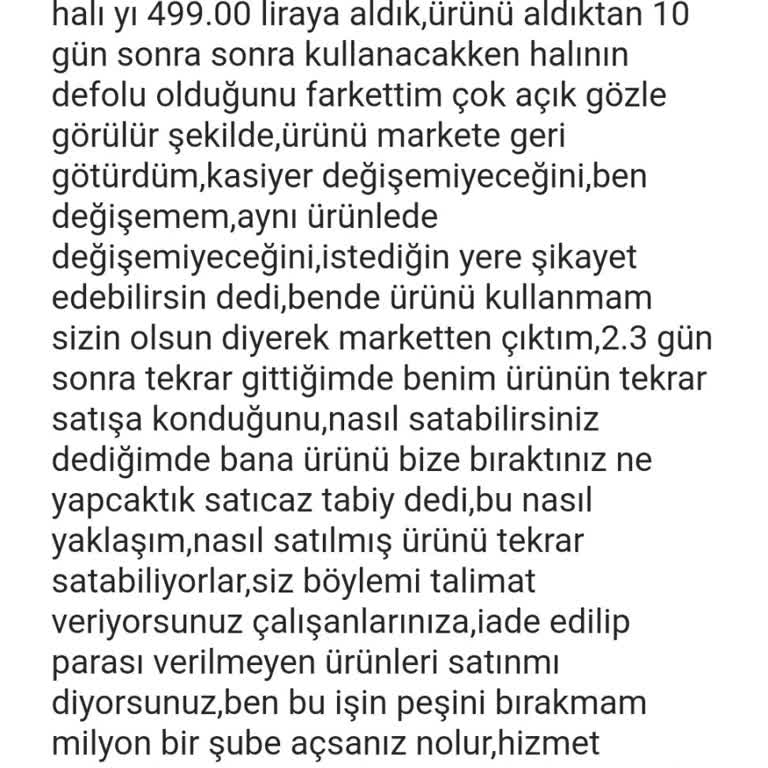 Defolu Ürün Ve Kötü Müşteri Hizmeti Deneyimi