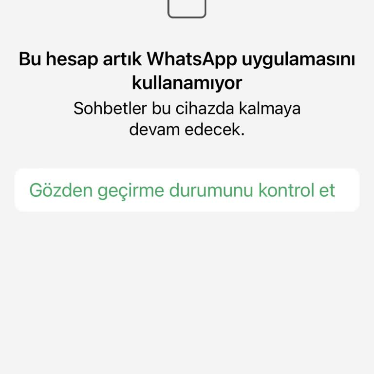 WhatsApp Hesap Erişim Sorunu