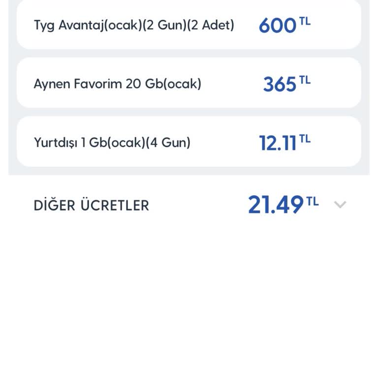 Beklenmedik TYG Avantaj Ücreti Şoku