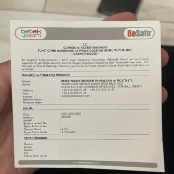 Güvenlik Tehlikesi: Besafe Oto Koltuklarında Kafa Köpüğü Çatlağı