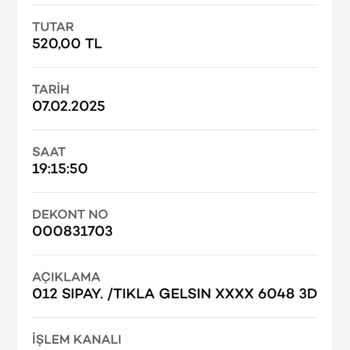 Sipariş Verdim, Ücret Çekildi Ama Sipariş Oluşturulmadı
