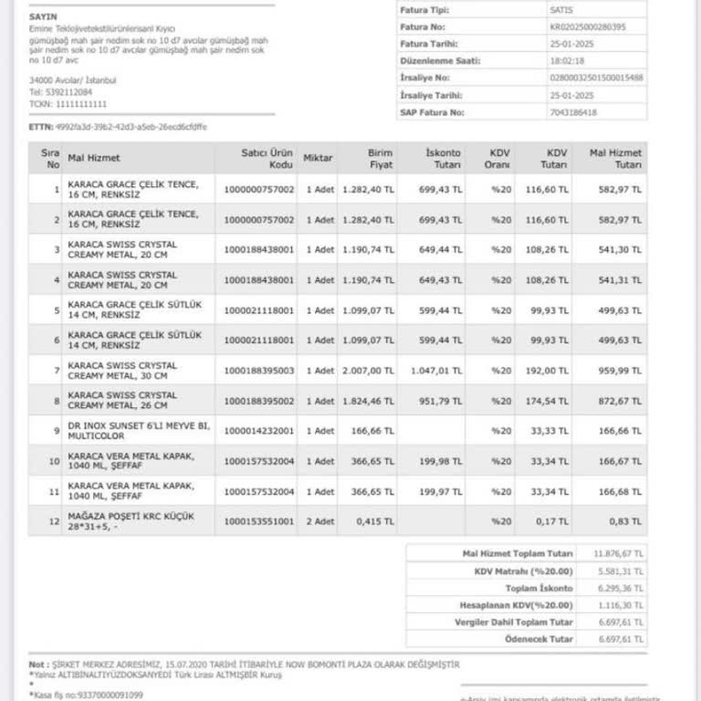 Karaca Mağazasında Teslimat Sorunları